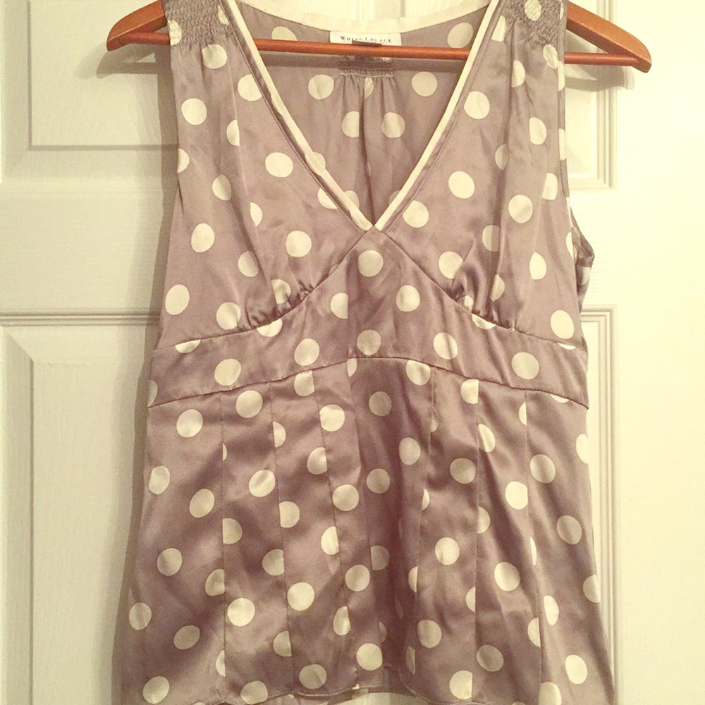 Super cute gray and white tank